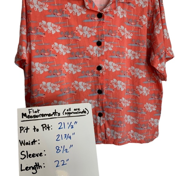 Peartree Point Bay Unlimited Tropical Button-down Top - Picture 9 of 10